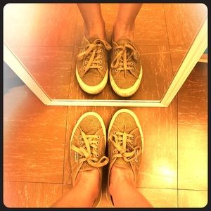 Gorgeous Superga Beige Canvas Shoes Summer Edition